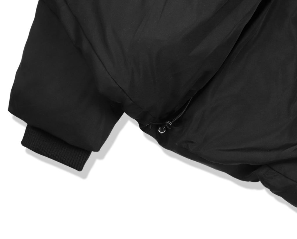 オーワイ(OY) LOGO SHIRRING PADDING- BLACK