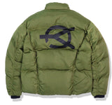 オーワイ(OY) LOGO SHIRRING PADDING- KHAKI