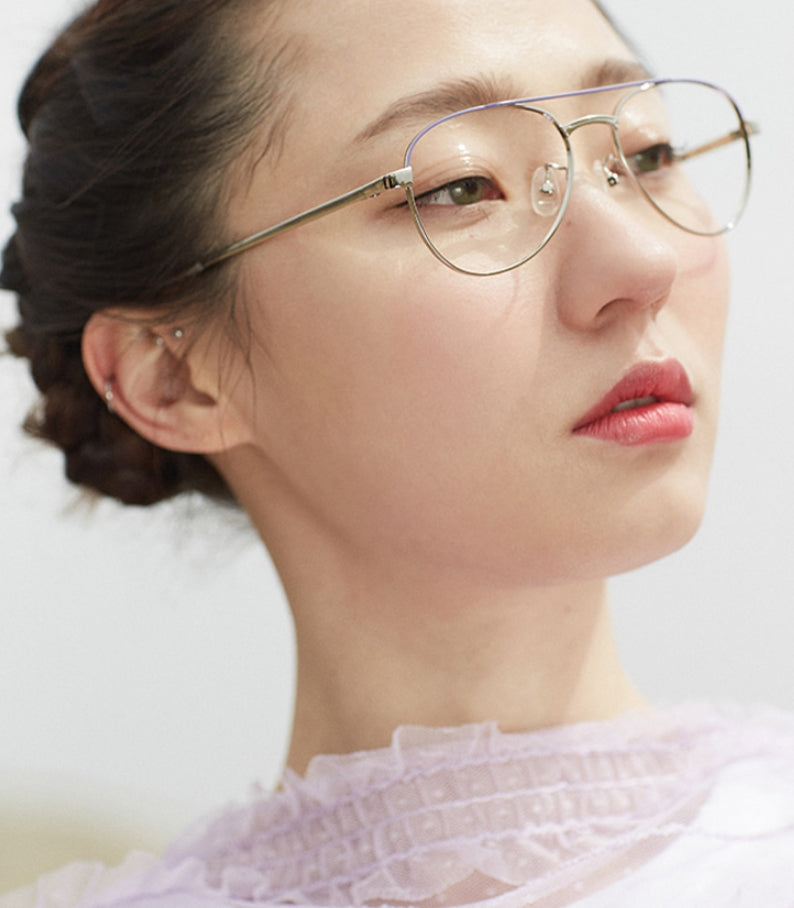 ダブルラバーズ(DOUBLE LOVERS)CARDIGAN (Silver Purple Optical)