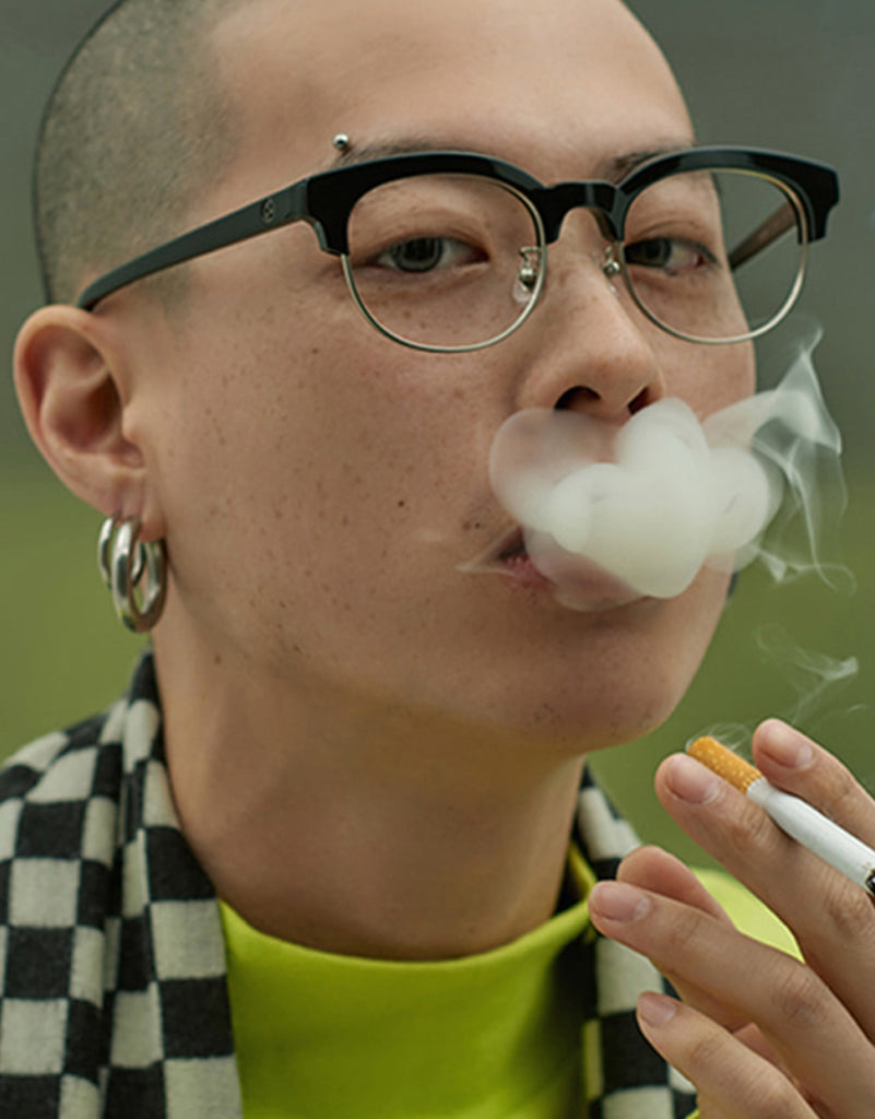 ダブルラバーズ(DOUBLE LOVERS)CIGARETTE (Black Silver Optical)