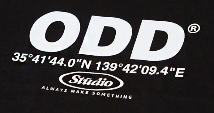 Odd Studio (オッドスタジオ) Odd Studio Coordinated T-shirt - WHITE