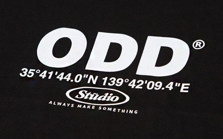 Odd Studio (オッドスタジオ) Odd Studio Coordinated T-shirt - BLACK