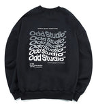 Odd Studio (オッドスタジオ) Odd Studio Wave Sweat shirt - BLACK