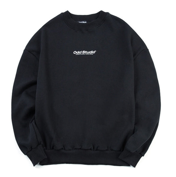 Odd Studio (オッドスタジオ) Odd Studio Wave Sweat shirt - BLACK