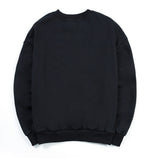 Odd Studio (オッドスタジオ) ODD STUDIO COLORFUL LOOSE FIT SEWAT SHIRT - BLACK