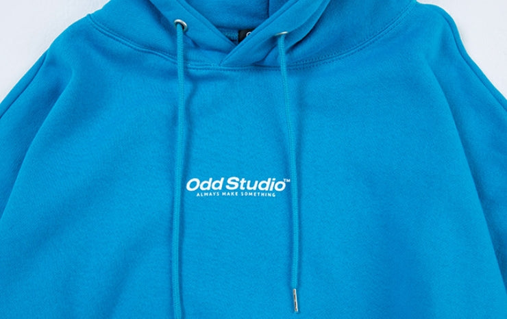 Odd Studio (オッドスタジオ) ODD STUDIO WAVE LOOSE FIT HOOD SHIRT - BLUE