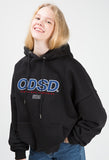 Odd Studio (オッドスタジオ) ODD STUDIO ODSO LOGO LOOSE FIT HOOD SHIRT - BLACK