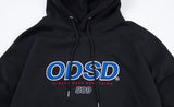 Odd Studio (オッドスタジオ) ODD STUDIO ODSO LOGO LOOSE FIT HOOD SHIRT - BLACK