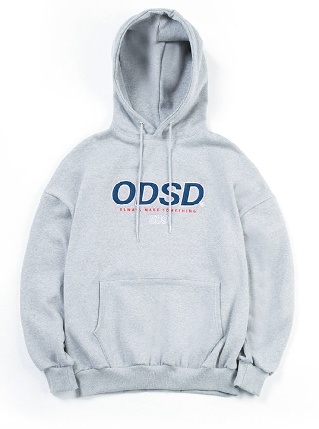 Odd Studio (オッドスタジオ) ODD STUDIO ODSO LOGO LOOSE FIT HOOD SHIRT - GRAY