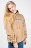 Odd Studio (オッドスタジオ) ODD STUDIO STANDARD LOGO LOOSE FIT HOOD SHIRT - BROWN