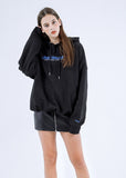 Odd Studio (オッドスタジオ) ODD STUDIO STANDARD LOGO LOOSE FIT HOOD SHIRT - BLACK