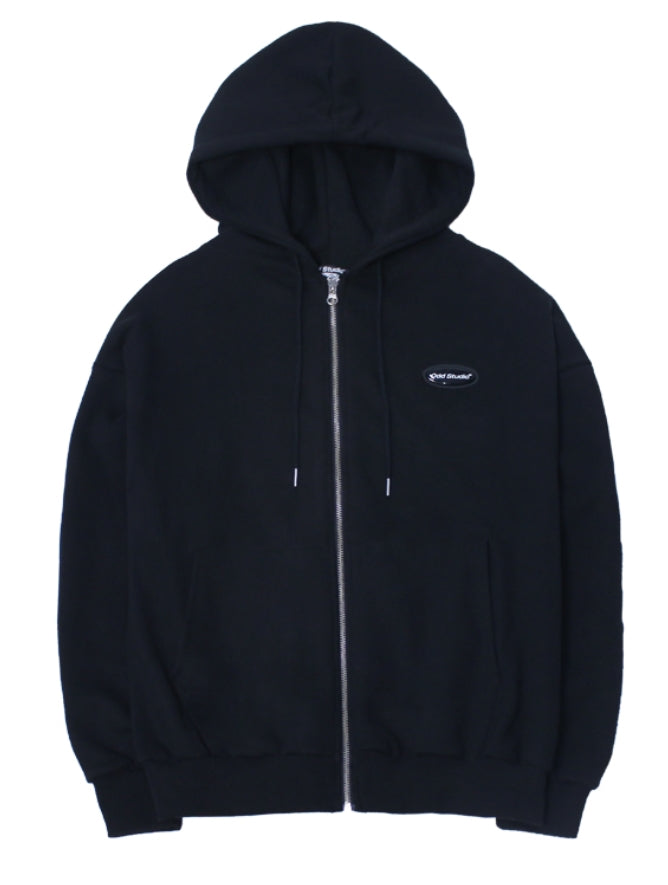 Odd Studio (オッドスタジオ) ODD STUDIO STANDARD LOGO ZIP-UP LOOSE FIT HOOD SHIRT - 3Color