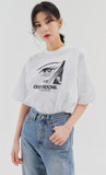 Odd Studio (オッドスタジオ) ODD STUDIO FACE T-SHIRT - WHITE