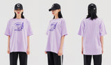 Odd Studio (オッドスタジオ) ODD STUDIO FACE T-SHIRT - PURPLE