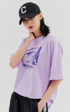 Odd Studio (オッドスタジオ) ODD STUDIO FACE T-SHIRT - PURPLE