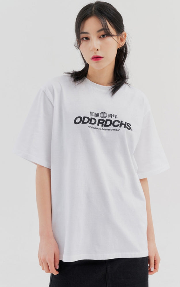 Odd Studio (オッドスタジオ) ODD RDCHS LOGO T-SHIRT - WHITE