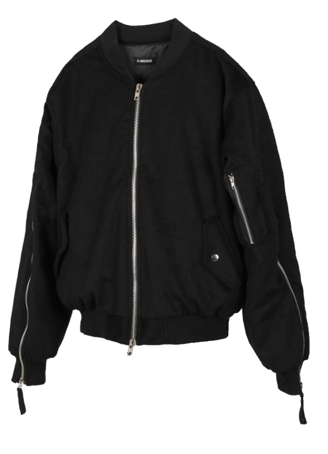 オウェンド(A-WENDE) 399 cashmere Bomber jacket