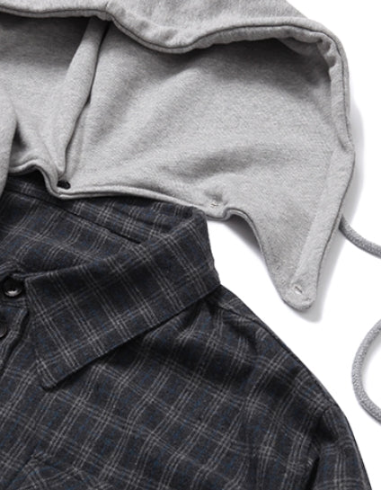 ボーンチャンプス(BORN CHAMPS) BC 88 CHECK HOOD SHIRT CESDMSH01GY
