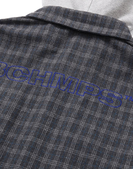 ボーンチャンプス(BORN CHAMPS) BC 88 CHECK HOOD SHIRT CESDMSH01GY