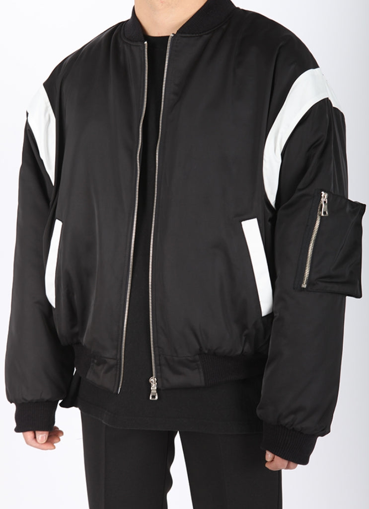 ランベルシオ(LANG VERSIO) 286 color matching aviation jumper padding (MA-1)