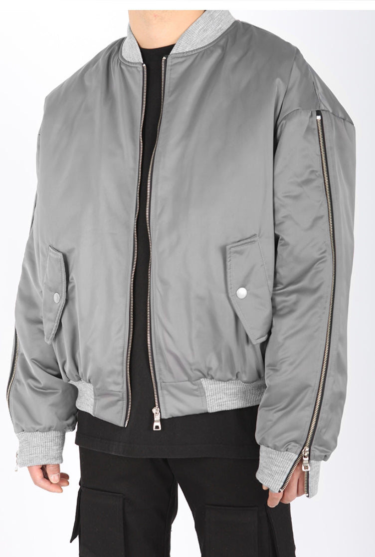 ランベルシオ(LANG VERSIO) 287 Incision Zipper Aviation Jumper Padding (MA-1)