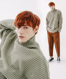 ダブルユーブイプロジェクト(WV PROJECT)  Peanut Butter Turtleneck Knit Light Khaki CJKN7434