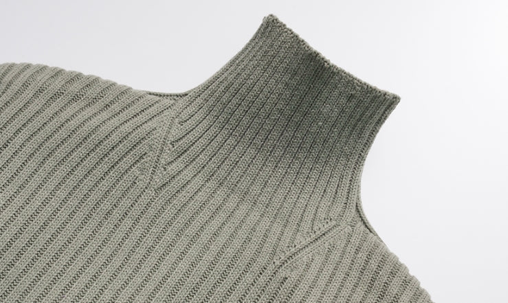 ダブルユーブイプロジェクト(WV PROJECT)  Peanut Butter Turtleneck Knit Light Khaki CJKN7434