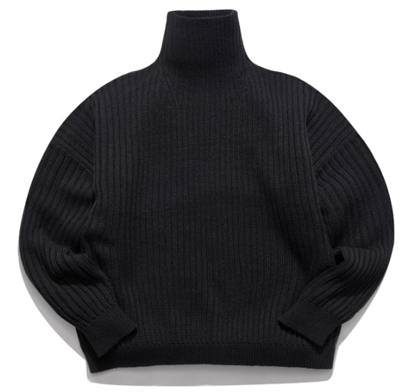 ダブルユーブイプロジェクト(WV PROJECT)  Peanut Butter Turtleneck Knit Black CJKN7434