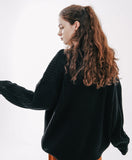 ダブルユーブイプロジェクト(WV PROJECT)  Peanut Butter Turtleneck Knit Black CJKN7434