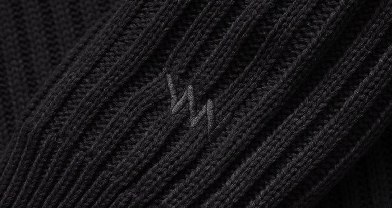 ダブルユーブイプロジェクト(WV PROJECT)  Peanut Butter Turtleneck Knit Black CJKN7434