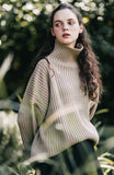 ダブルユーブイプロジェクト(WV PROJECT)  Peanut Butter Turtleneck Knit Beige CJKN7434