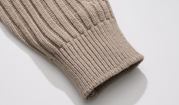 ダブルユーブイプロジェクト(WV PROJECT)  Peanut Butter Turtleneck Knit Beige CJKN7434