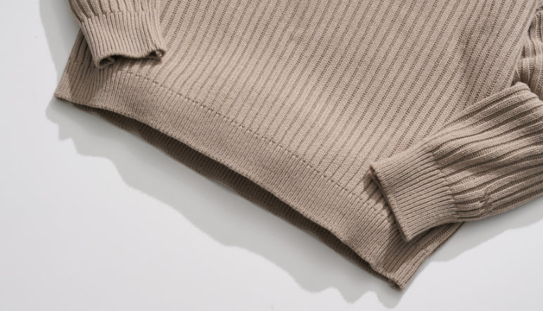 ダブルユーブイプロジェクト(WV PROJECT)  Peanut Butter Turtleneck Knit Beige CJKN7434