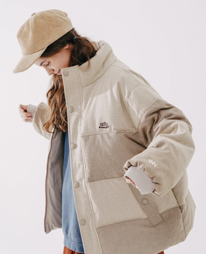 ダブルユーブイプロジェクト(WV PROJECT)  Flop Reversible Duckdown Parka Beige MJOT7399