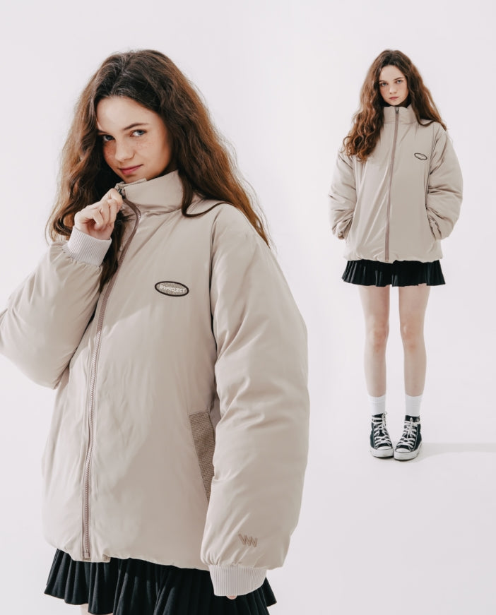 ダブルユーブイプロジェクト(WV PROJECT)  Flop Reversible Duckdown Parka Beige MJOT7399