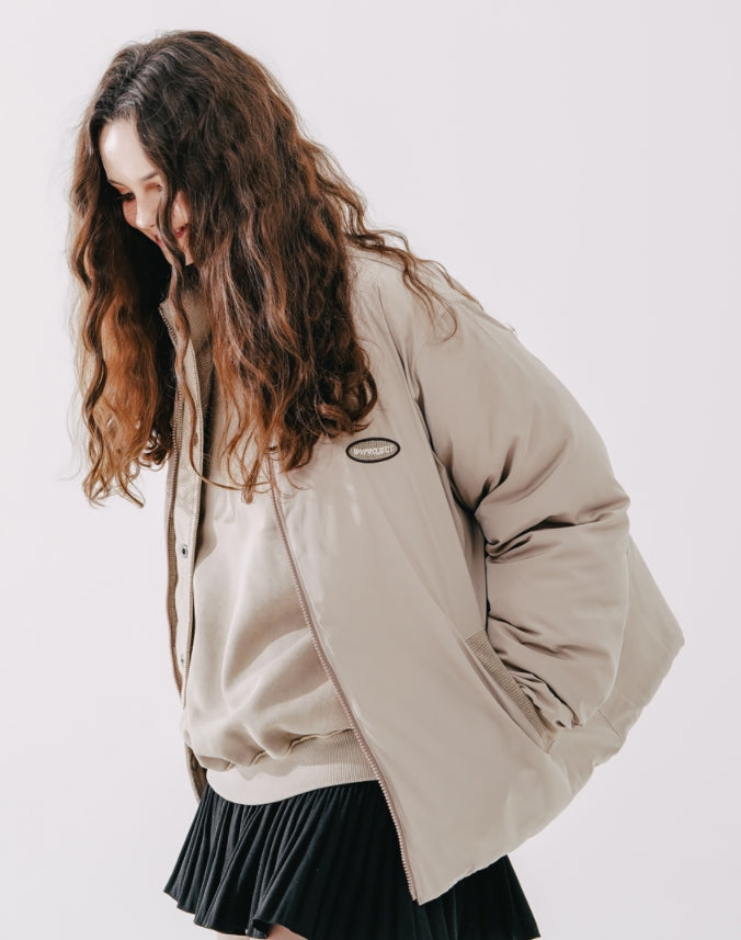ダブルユーブイプロジェクト(WV PROJECT)  Flop Reversible Duckdown Parka Beige MJOT7399