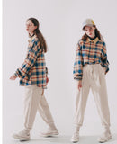 ダブルユーブイプロジェクト(WV PROJECT) MOCHA BALLOON CHECK SHIRTS BEIGE MJLS7414