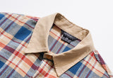 ダブルユーブイプロジェクト(WV PROJECT) MOCHA BALLOON CHECK SHIRTS BEIGE MJLS7414