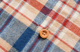 ダブルユーブイプロジェクト(WV PROJECT) MOCHA BALLOON CHECK SHIRTS BEIGE MJLS7414