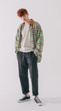 ダブルユーブイプロジェクト(WV PROJECT) MOCHA BALLOON CHECK SHIRTS CAMEL MJLS7414
