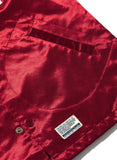 サードウェーブ(3RD WEAVE )  PRP SATIN COACH JACKET / VARSITY RED