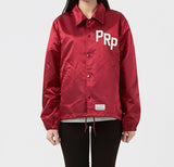 サードウェーブ(3RD WEAVE )  PRP SATIN COACH JACKET / VARSITY RED