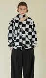イーエスシースタジオ(ESC STUDIO)  Chess muffler cardigan