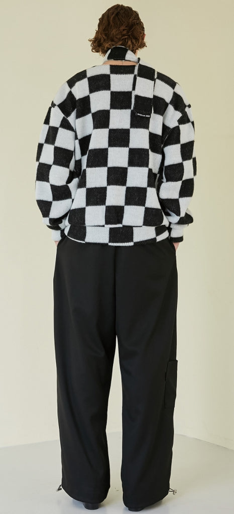 イーエスシースタジオ(ESC STUDIO)  Chess muffler cardigan