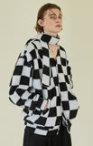 イーエスシースタジオ(ESC STUDIO)  Chess muffler cardigan