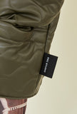 イーエスシースタジオ(ESC STUDIO)  Leather quilted jumper (khaki)