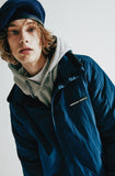 ORDINARY PEOPLE(オーディナリーピープル)  BLUE STITCH POINT BLACK REVERSIBLE FLEECE JACKET