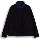 ORDINARY PEOPLE(オーディナリーピープル)  BLUE STITCH POINT BLACK REVERSIBLE FLEECE JACKET