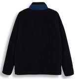 ORDINARY PEOPLE(オーディナリーピープル)  BLUE STITCH POINT BLACK REVERSIBLE FLEECE JACKET