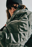 ORDINARY PEOPLE(オーディナリーピープル)   CORDUROY COLLAR KHAKI QUILTING JACKET